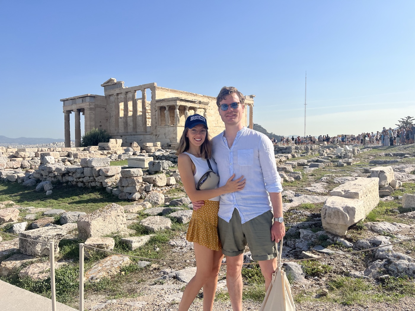 Valentine and Vincent at the Acropolis